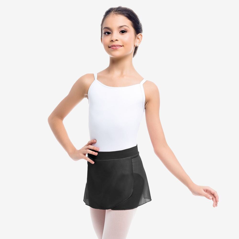 Dance Skirt Motionwear Medium Child Black Elastic Waist Ballet